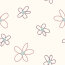 French Terry Kritzelblume - creme