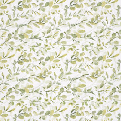 Baumwolljersey Organic Digital mediterrane Zweige - creme