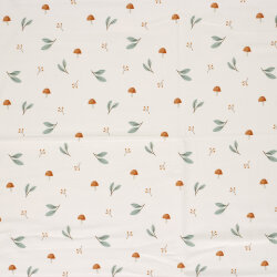 Baumwolljersey Organic Digital Pilze - creme