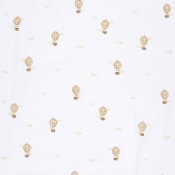 Baumwolljersey Organic Digital Heißluftballon - creme