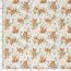 French Terry Digital Bio~Organic Fuchs im Gras - wollweiß - creme