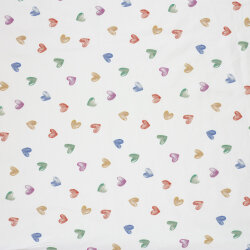 French Terry Digital Bio~Organic bunte Herzen -...