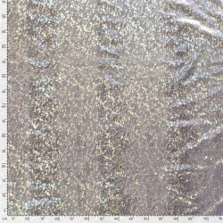 Foil jersey snake pattern - silver