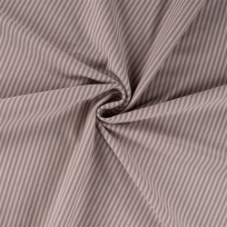 Cotton jersey stripes 1mm - red