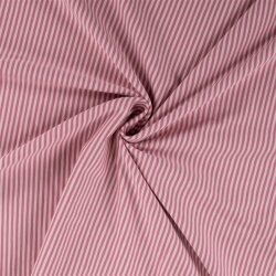 Cotton jersey stripes 1mm - red