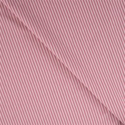 Cotton jersey stripes 1mm - red