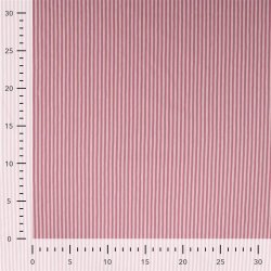 Cotton jersey stripes 1mm - red