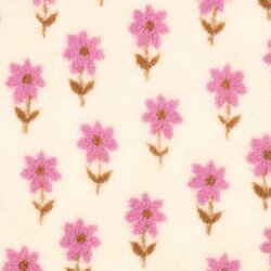 Teddystoff Blumen- creme