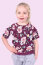 Baumwolljersey Glitzerpüppi Digital Rosen - dunkel kirschrot