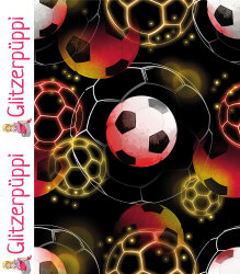 Baumwolljersey Glitzerpüppi Digital Fußball -...