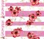 Baumwolljersey Glitzerpüppi Digital Anker und Blumen - rosa