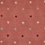 Teddystoff Bestickt bunte Mini Blumen - altrosa