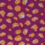 Teddystoff Leotupfen - fuchsia/orange