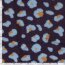 Teddystoff Leotupfen - aubergine/hellblau