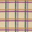 Teddystoff bunte Karostreifen - cremebeige