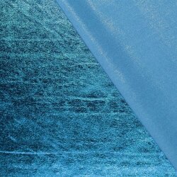 Folienjersey Uni Metallic helltürkis