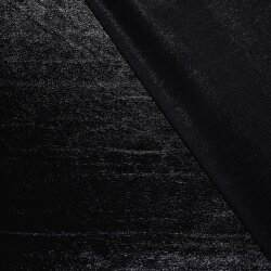 Folienjersey Uni Metallic schwarz