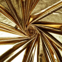 Folienjersey Uni Metallic gold
