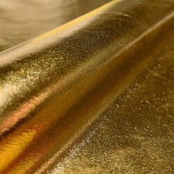 Folienjersey Uni Metallic gold