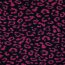 Teddystoff Leopard - fuchsia/dunkelblau