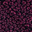 Teddystoff Leopard - fuchsia/dunkelblau