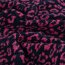 Teddystoff Leopard - fuchsia/dunkelblau