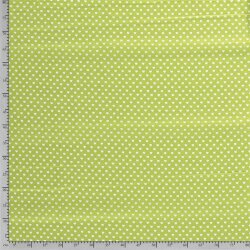 Popeline coton coeurs 5mm - vert printemps