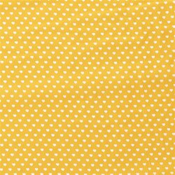 Cotton poplin hearts 5mm - sunshine yellow