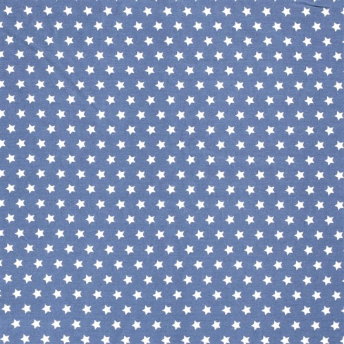 Baumwolle Sterne 10mm jeansblau