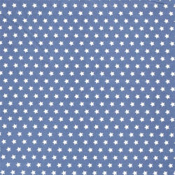 Baumwolle Sterne 10mm - jeansblau