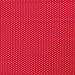 Cotton poplin stars 10mm - red