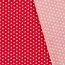 Cotton poplin stars 10mm - red