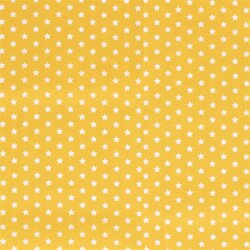 Cotton poplin stars 10mm - yellow