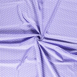 Cotton poplin stars 10mm - lilac