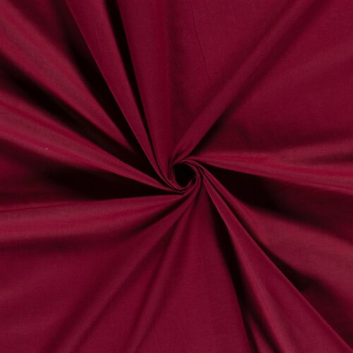 Baumwollvoile *Marie* Uni - weinrot