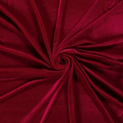 Stretch fluweel *Marie* - granaat rood