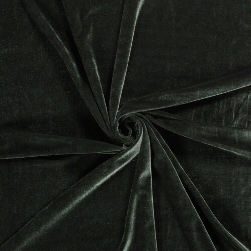 Stretch velvet *Marie* - fir