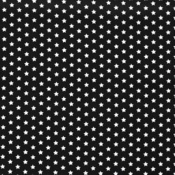 Baumwolle Sterne 10mm - schwarz