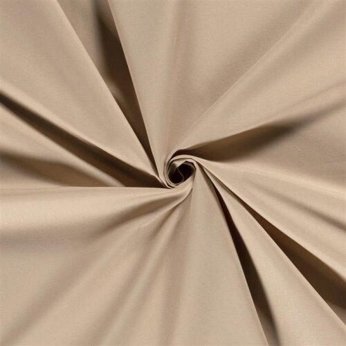 Baumwollstoff Fahnentuch Cretonne *Marie* Uni - beige