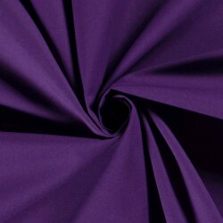 Baumwollstoff Fahnentuch Cretonne *Marie* Uni - aubergine