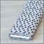 Viscose jersey Abstracte stippen wit/middernachtblauw