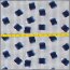 Viscose jersey Abstract polka dots white/midnight blue