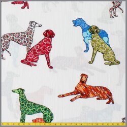 Crêpe Hunde weiß
