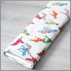 Crêpe Hunde weiß