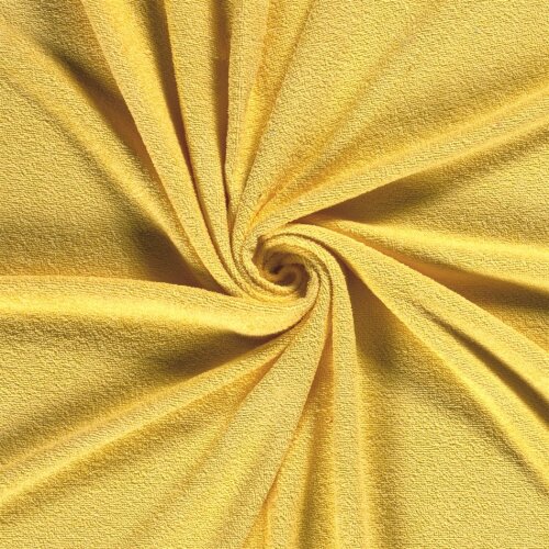 Tissu éponge *Marie* uni - jaune doux