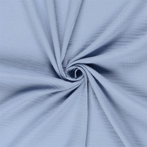 Musselin Uni *Marie* - hellblau