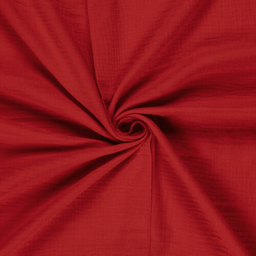 Muslin Uni *Marie* - red