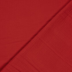 Muslin Uni *Marie* - red