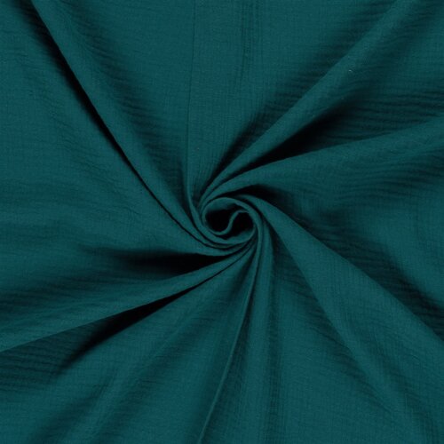 Musselin Uni *Marie* - petrol