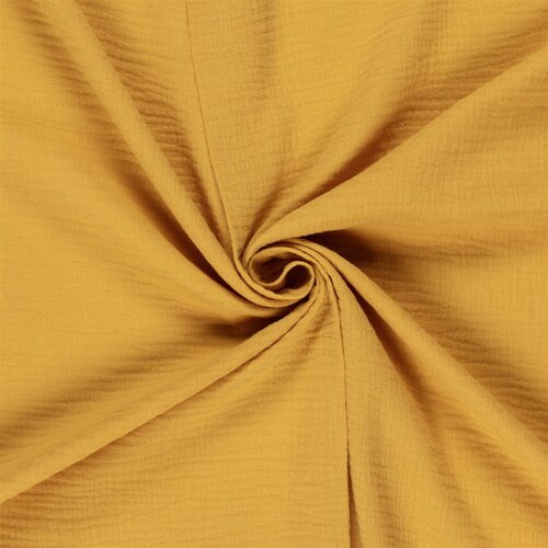 Muslin Uni *Marie* - mustard yellow